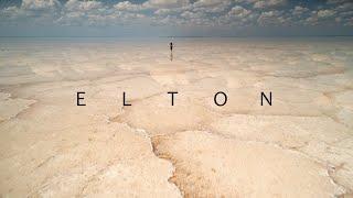 Miracle salt Lake Elton, Volga steppe. Unique Russia aerial / Озеро Эльтон, Волжская степь с высоты