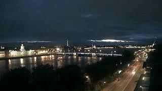 LIVE CAMERA Neva River Панорама реки Невы разводные мосты Санкт-Петербург