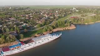 Теплоход А. Суворов в Старочеркасской. Круиз Волгоград-Ростов-на-Дону DJI 0007
