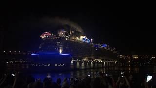 Отплытие круизного лайнера Spectrum Of The Seas из Владивостока