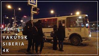 [4k] 시베리아 야쿠츠크 사하공화국 러시아 거리2 l Walking on Street in Yakutsk 2, Sakha Republic, Siberia Russia