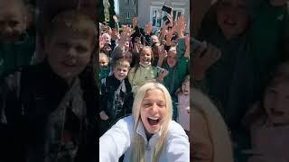 Юля Гаврилина на сходке с подписчиками