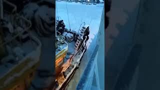 Паром "Аркадий Филатов" во льду Свири