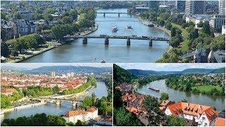 River Main Boat Cruise,Frankfurt,Germany.Круиз по Реке Майн