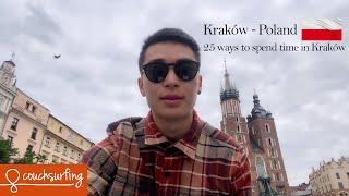 VLOG 2■Kraków│WHAT TO DO IN KRAKOW(2020)■COUCHSURFING│How to travel for freeツ25 things to do in KRK☑