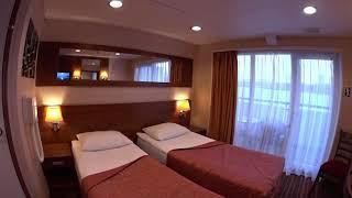 Теплоход Мстислав Ростропович каюта 401. River cruise ship Mstislav Rostropovich cabin 401.