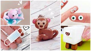 Лепка для НАЧИНАЮЩИХ - 5 простых изделий DIY поделки из пластилина и полимерной глины - часть 2