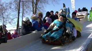 В Татарстане проходит фестиваль креативных санок.