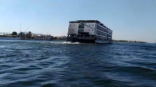 Nile river in Luxor. Egypt. Прогулка по реке Нил в Луксоре. Египет 2019.