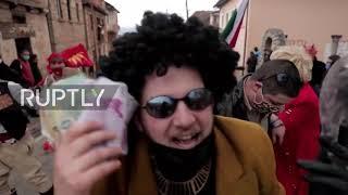 Македонците отново изгориха знамето на България!!!