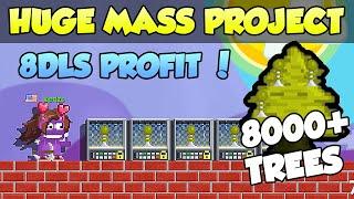 BEST MASS PROFIT PROJECT (8,000 TREES) HUGE PROFIT MASSING CHECKPOINT - GROWTOPIA PROFIT 2021