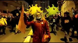 ПРОТЕСТ ПРОТИВ КОРОНАВИРУСА. МИТИНГ ПРОТИВ COVID. СОТНИ ЛЮДЕЙ НА ПРОТЕСТЕ ПРОТИВ ВИРУСА