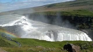 Водопад Гюдльфосс - золотой водопад в Исландии