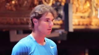tennis-i.com Надаль и Феррер играют в оперном театре Барселоны 2014