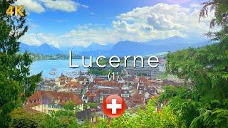 LUCERNE Switzerland 4K  - Luzern and Lake Lucerne Pt1