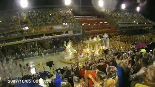 Карнавал Рио де Жанейро американской Бразилии. Вид с трибуны Самбодрома Carnival of Rio de Janeiro