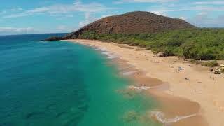 4K Relaxing Pacific Ocean   Maui Beaches, Hawaii. 4K расслабляющие пляжи Мауи в Тихом океане, Гавайи