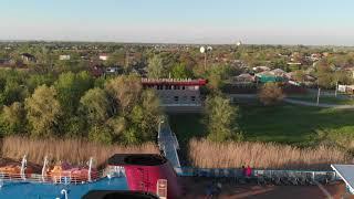 Теплоход А. Суворов в Старочеркасской. Круиз Волгоград-Ростов-на-Дону DJI 0030