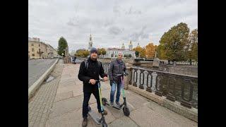 Прогулка по центру Питера на электро-самокате [mishaikon]