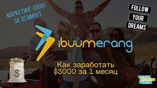 IBUUMERANG / Маркетинг / Как создать доход в $3000 за 1-й месяц